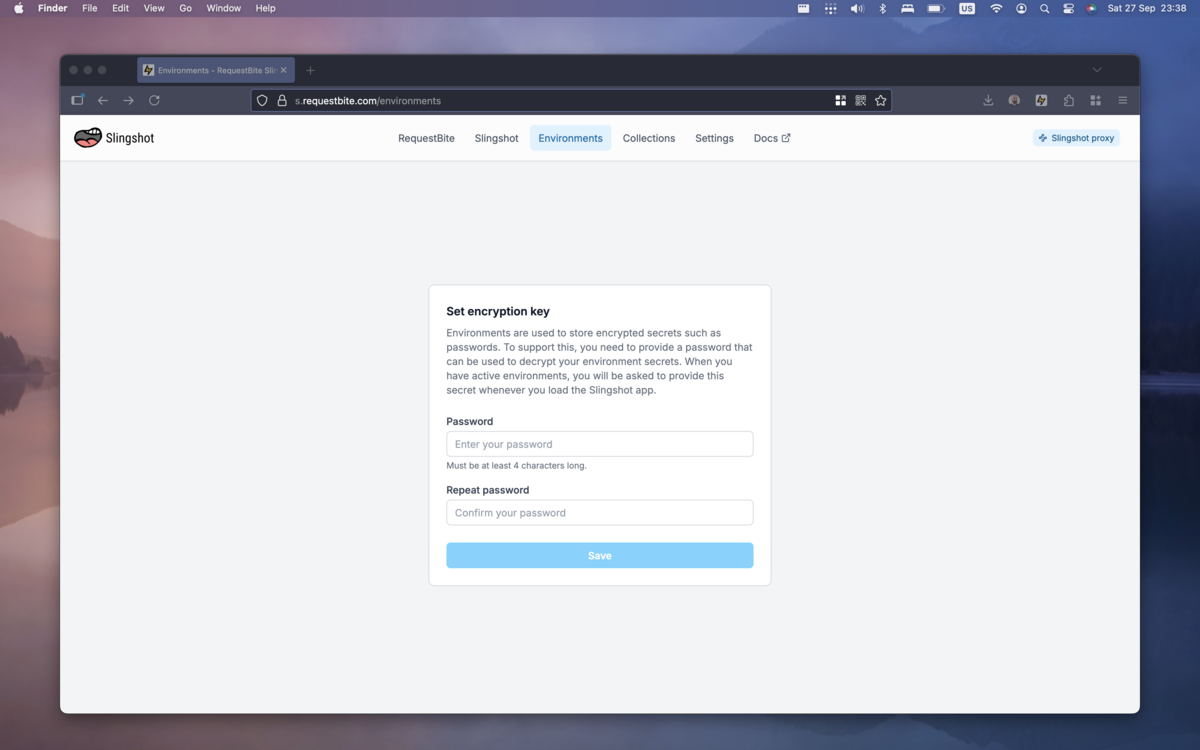 Prepare for environments